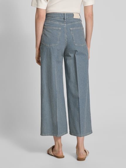 Tommy Hilfiger Jeansy z szerokimi nogawkami i wzorem na całej powierzchni Granatowy 5
