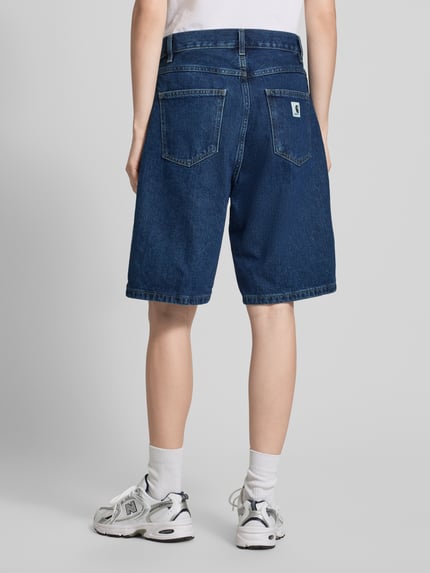Carhartt Work In Progress Szorty jeansy o kroju relaxed fit z czystej bawełny model 'Brandon' Ciemnoniebieski 5