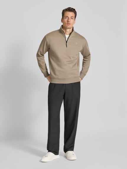Tom Tailor Denim Regular fit schipperstrui van katoenmix Hazelnoot - 1