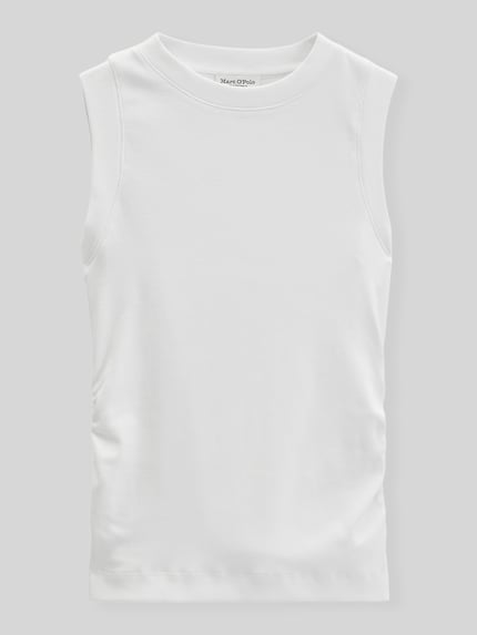 Marc O'Polo Slim Fit Top aus Baumwoll-Mix Weiss 2