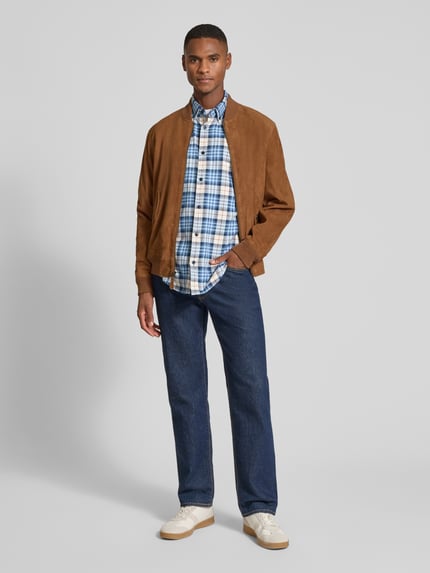 OLYMP Level 5 Regular Fit Freizeithemd mit Button-Down-Kragen Hellblau 1