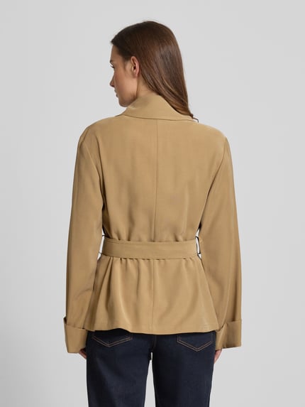 Jake*s Casual Trencz z czystej wiskozy Camel 5