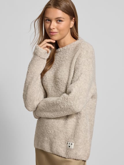 ICHI Regular fit pullover met wol, model 'Larisa' Offwhite - 3