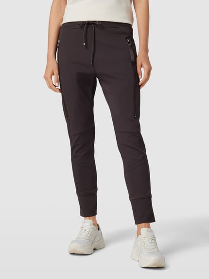 MAC Sweatpants met tunnelkoord, model 'Future' Donkerbruin - 4