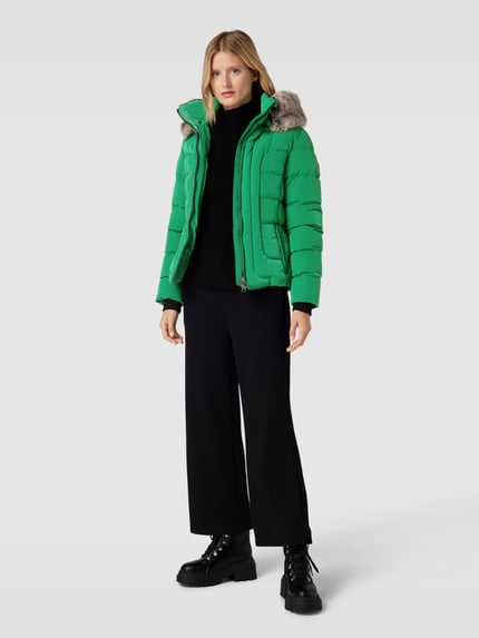 Wellensteyn Shaped Fit Steppjacke mit Kunstfell Modell 'ASTORIA' Apfel Melange 1