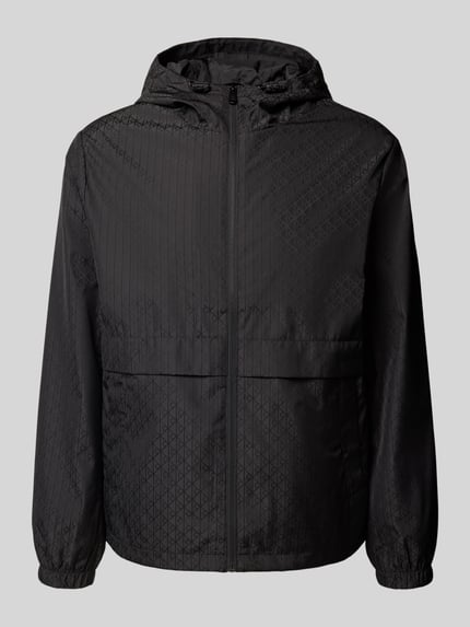 Calvin Klein Jeans Funktionsjacke mit Kapuze und Reißverschlusstaschen Black 2
