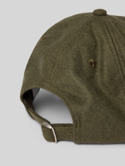 Wood Wood Basecap aus reiner Baumwolle Khaki 3