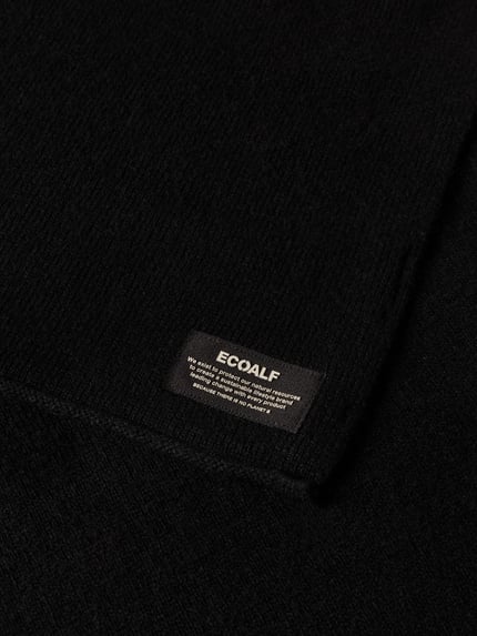 ECOALF Schal aus Lanawolle-Viskose-Mix Black 2