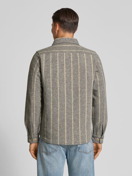 Les Deux Regular Fit Hemdjacke mit Woll-Anteil Modell 'Lennon' Mittelgrau 5