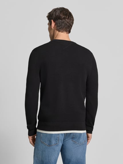 Tommy Hilfiger Regular Fit Pullover aus reiner Baumwolle Black 5