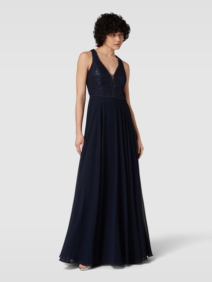 VM by Vera Mont Avondjurk met Parels Marineblauw - 1