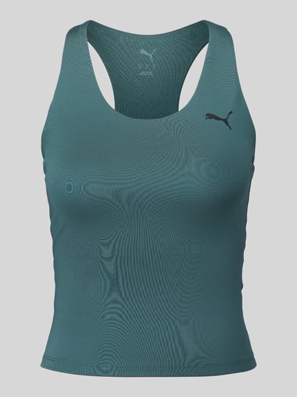 PUMA Performance Slim Fit Sport-Top mit Logo-Print Dunkelgruen 2