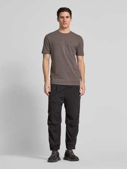 GUESS Activewear T-Shirt mit Rundhalsausschnitt Modell 'HEDLEY' Anthrazit 1