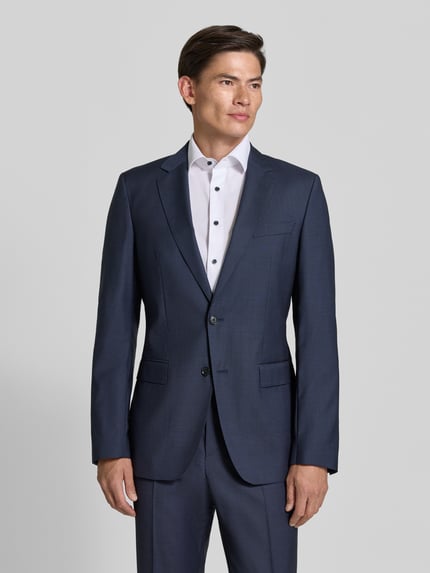 BOSS Slim Fit Sakko aus reiner Schurwolle 'H-Huge-S-251' Marine 4