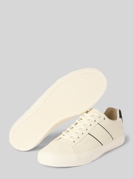 BOSS Low-top sneaker met perforaties model 'AIDEN_TENN_GRLTP' Wit - 4