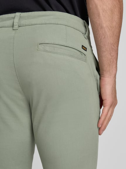 BOSS Orange Slim Fit Chino aus Baumwoll-Mix Gruen 3