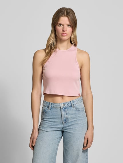 Dickies Tanktop in riblook, model 'PLENTYWOOD' Roze - 4