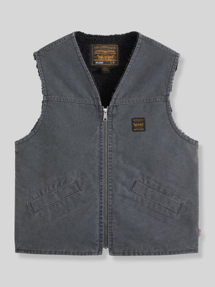Levi's® Regular fit bodywarmer van zuivere katoen model 'SARATOGA' Zwart - 2