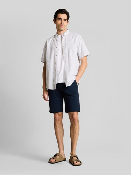 Tom Tailor Szorty chino o kroju slim fit z czystej bawełny Granatowy 1