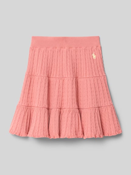 Polo Ralph Lauren Teens Rok van puur katoen in gebreide look Oudroze - 1