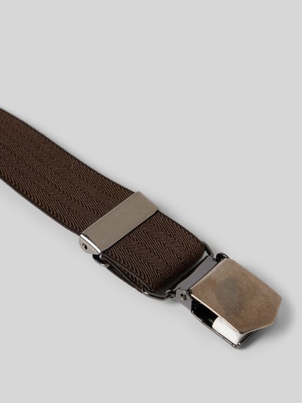 LLOYD Men's Belts Hosenträger mit Leder-Badge Dunkelbraun 3