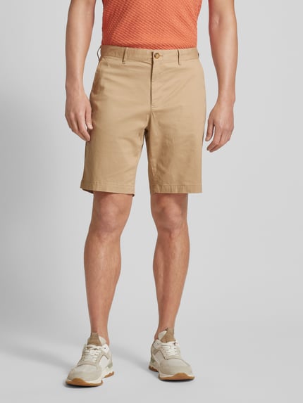 Michael Kors Korte regular fit broek met riemlussen Kaki - 4
