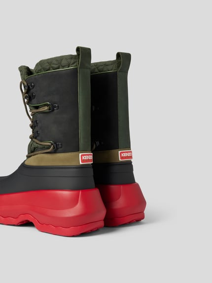 Kenzo Sznurowane botki - Kenzo X HUNTER Czerwony 3