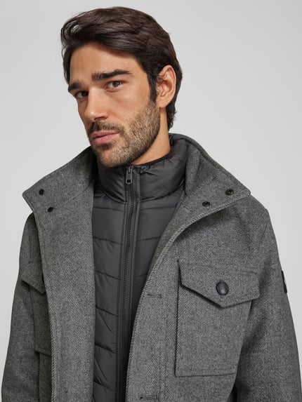 Tom Tailor Kurtka o kroju regular fit z wełną Jasnoszary 3