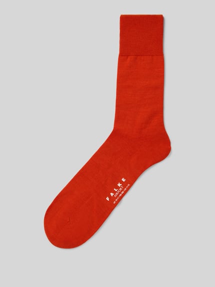 FALKE Socken mit geripptem Abschluss Dunkelorange 1
