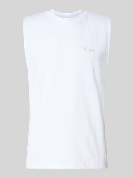 Tanktop mit Label-Stitching und Rundhalsausschnitt Shop The Look MANNEQUINE
