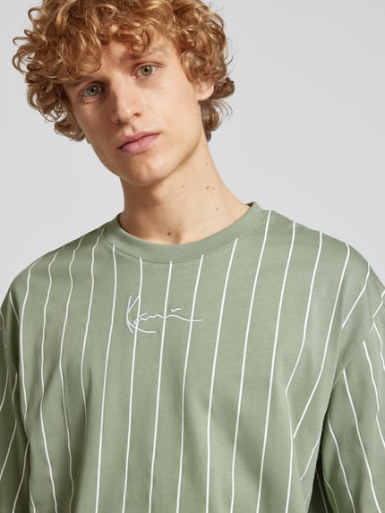 Karl Kani T-Shirt mit Label-Stitching im 2er-Pack Oliv 3