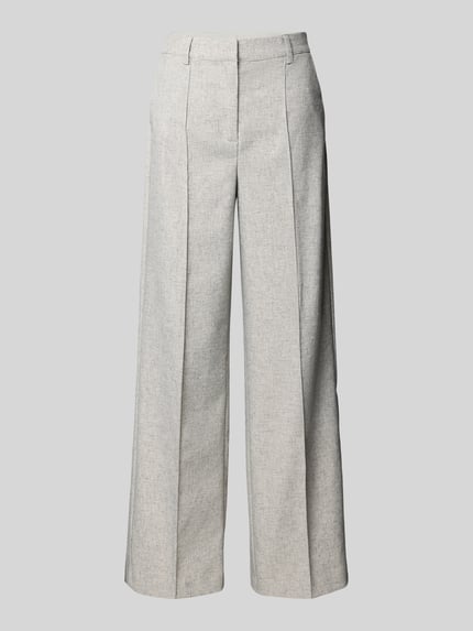 Broek met linnengehalte en lengtenaden model 'RIU' Shop The Look MANNEQUINE