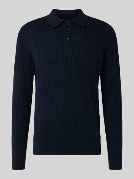 MCNEAL Gebreide pullover met polokraag Marineblauw - 2
