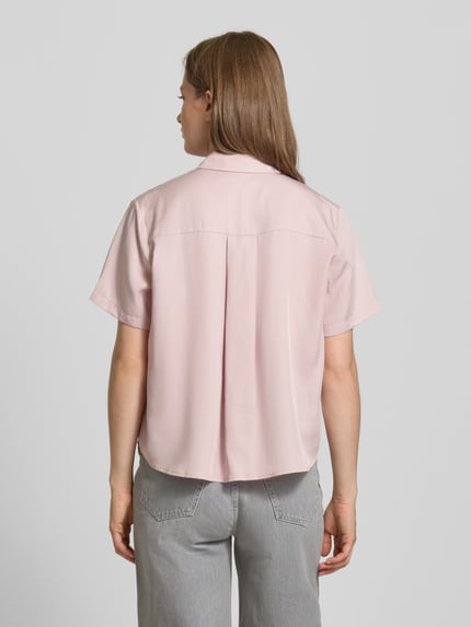 Samsøe Samsøe Blouse van lyocell met blinde knoopsluiting, model 'MINA' Lila - 5