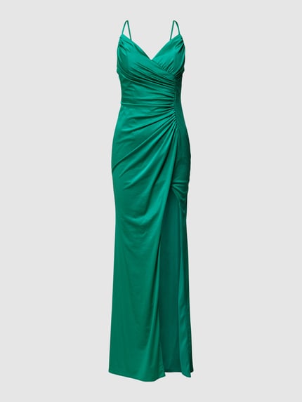 LUXUAR FASHION Avondjurk met hartvormige hals Smaragdgroen - 2