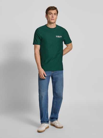 Tommy Hilfiger t-shirt o kroju regular fit z czystej bawełny Butelkowy zielony 1