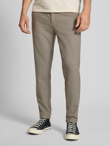 ONLY & SONS Slim Fit Brushed Chino mit Viskose-Anteil Modell 'MARK' Hellbraun 4