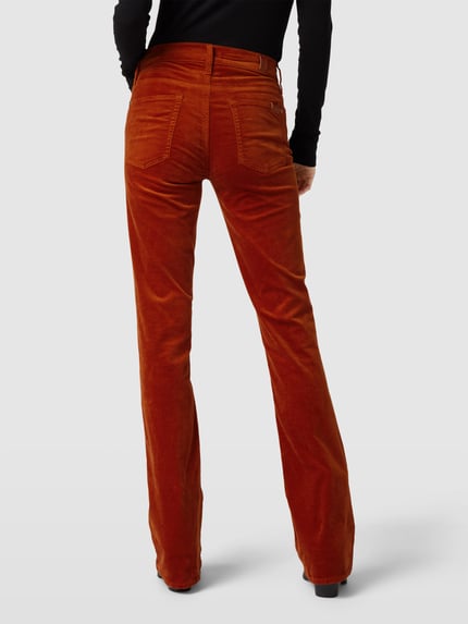 7 For All Mankind Broek in 5-pocketmodel, model 'Velvet' Cognac - 5