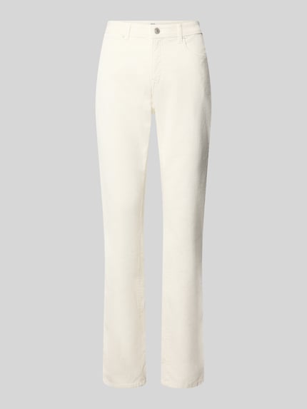 Brax Regular Fit Hose mit Cordstruktur Modell 'Mary' Offwhite 1