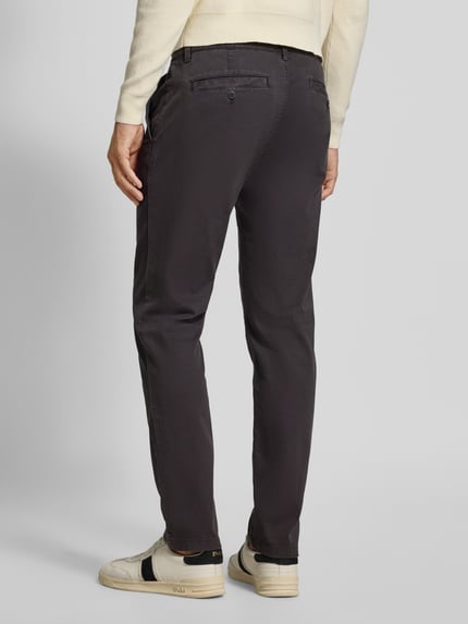 Marc O'Polo Shaped fit chino van katoenmix, model 'STIG' Grafiet - 5