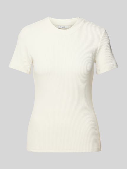 Marc O'Polo DENIM T-shirt in riblook Wit - 2