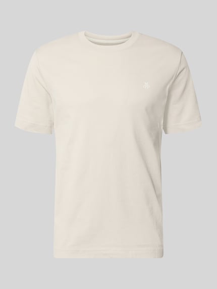 Regular Fit T-Shirt aus reiner Baumwolle mit Logo-Print Shop The Look MANNEQUINE