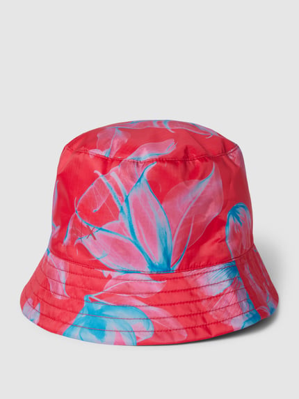 Armani Exchange Bucket Hat mit Allover-Muster Koralle 1