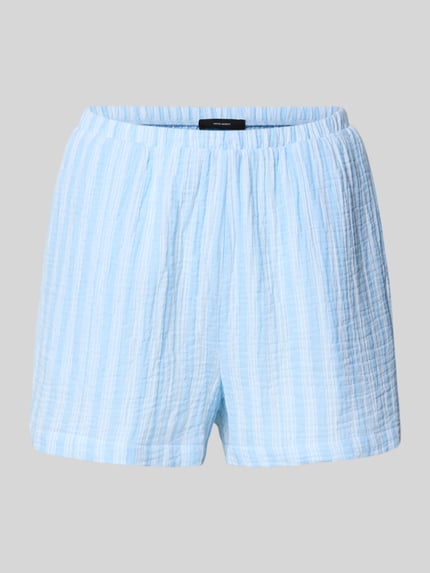 VERO MODA Szorty o kroju regular fit z czystej bawełny model ‘NANNA’ Jasnoniebieski 2
