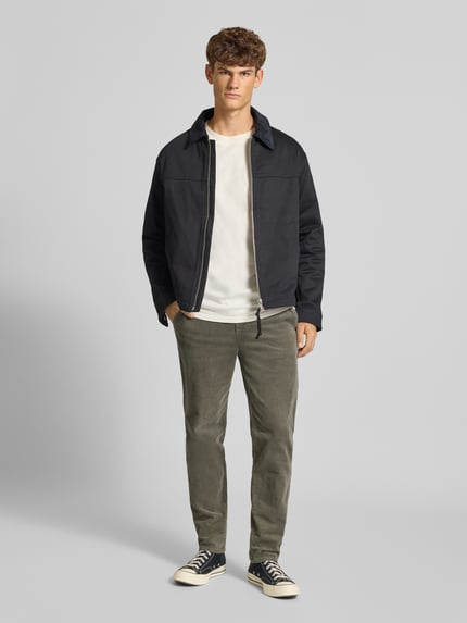 ONLY & SONS Tapered Cordhose aus Baumwoll-Mix Modell 'LINUS' Schilf 1
