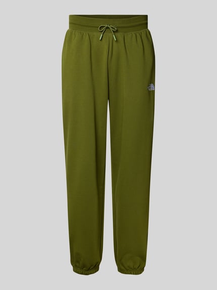 The North Face Regular Fit Sweatpants mit Label-Stitching Oliv 2