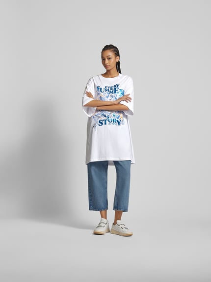 Lala Berlin Mini-jurk met motiefprint Wit - 1