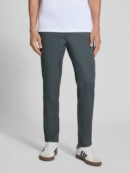 JACK & JONES Chinosy z wpuszczanymi kieszeniami model 'MARCO' Antracytowy 4