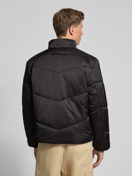 HUGO Regular Fit Steppjacke aus wattiertem Satin Modell 'BERO2531' Black 5