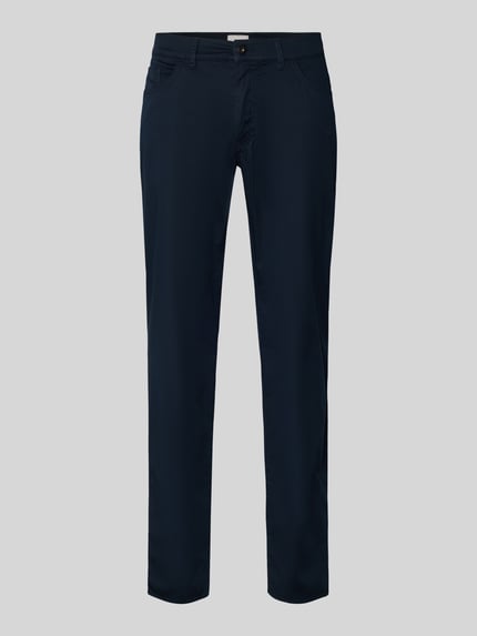 Brax Regular fit stoffen broek met ultralight afwerking model 'Cadiz' Marineblauw - 2